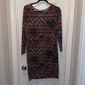 Used Charlotte Russe Aztec Print Dress Size XL